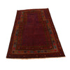 Baluchi Rug Handmade Red Prayer Design 3x5 ft