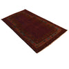 Baluchi Rug Handmade Red Prayer Design 3x5 ft