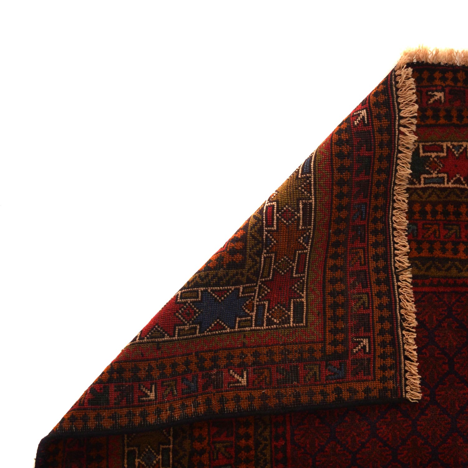 Baluchi Rug Handmade Red Prayer Design 3x5 ft