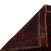 Baluchi Rug Handmade Red Geometric 4x6 ft