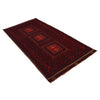 Baluchi Rug Handmade Red Geometric 4x6 ft