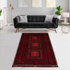 Baluchi Rug Handmade Red Geometric 4x6 ft