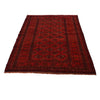Bokhara Rug Handmade Red Medallion 4x6 ft