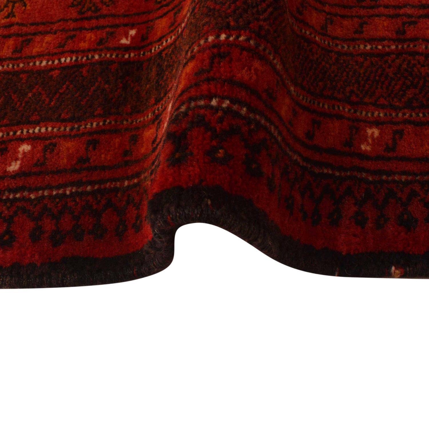 Bokhara Rug Handmade Red Medallion 4x6 ft