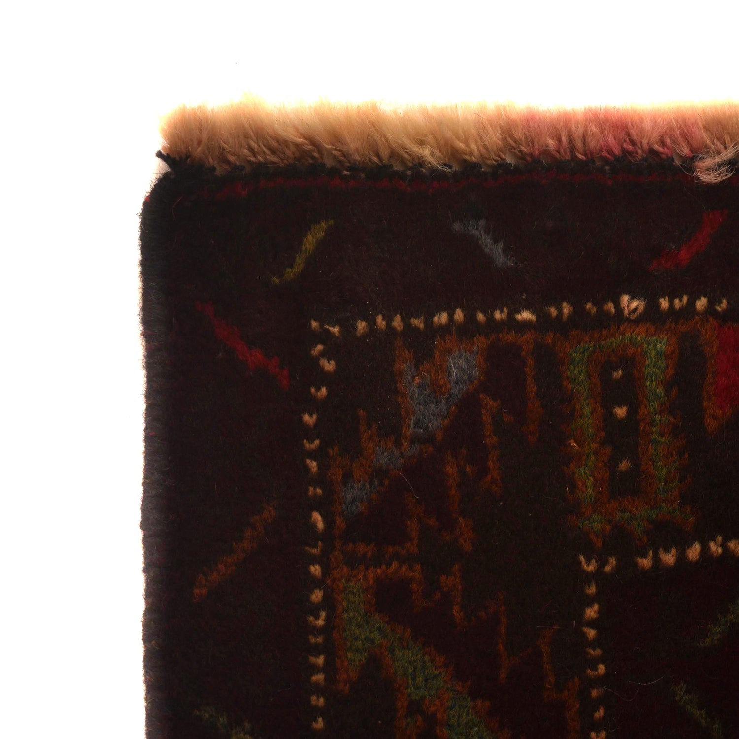 Baluchi Rug Handmade Multi Geometric 4x6 ft