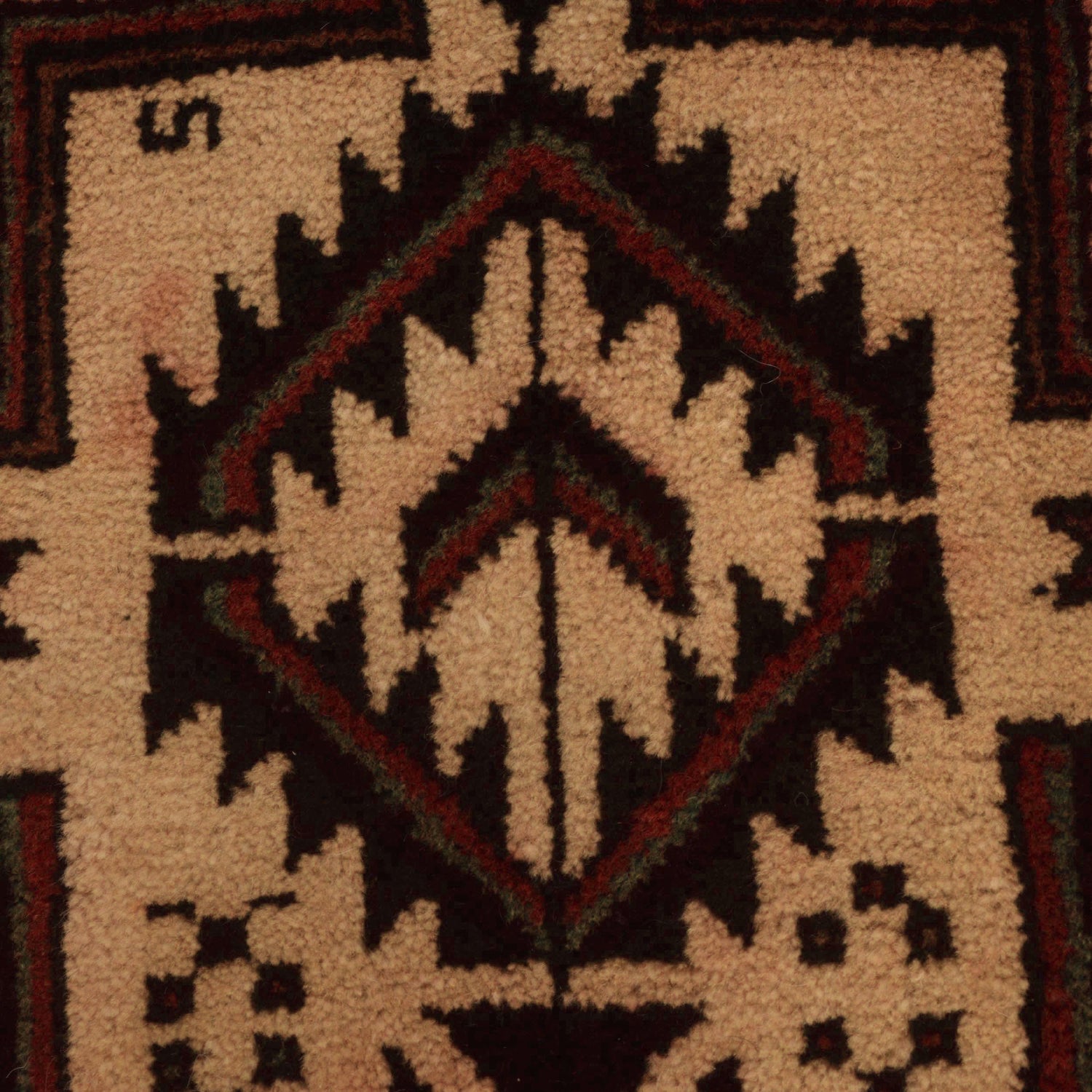 Baluchi Rug Handmade Multi Geometric 4x6 ft