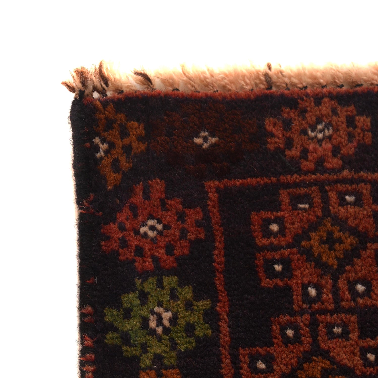 Baluchi Rug Handmade Multi Geometric 4x6 ft