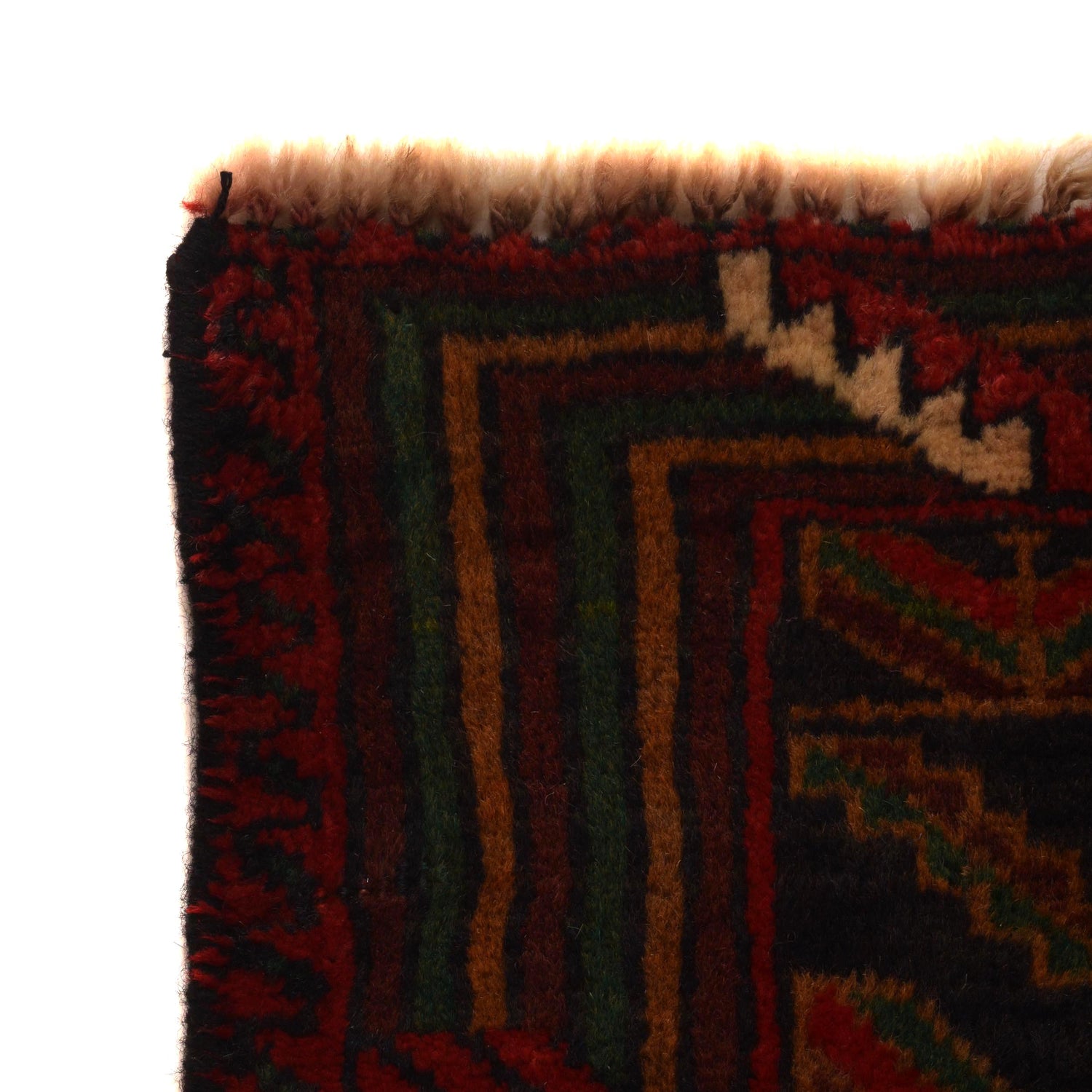 Baluchi Rug Handmade Multi Geometric 4x6 ft