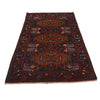 Baluchi Rug Handmade Multi Geometric 4x6 ft