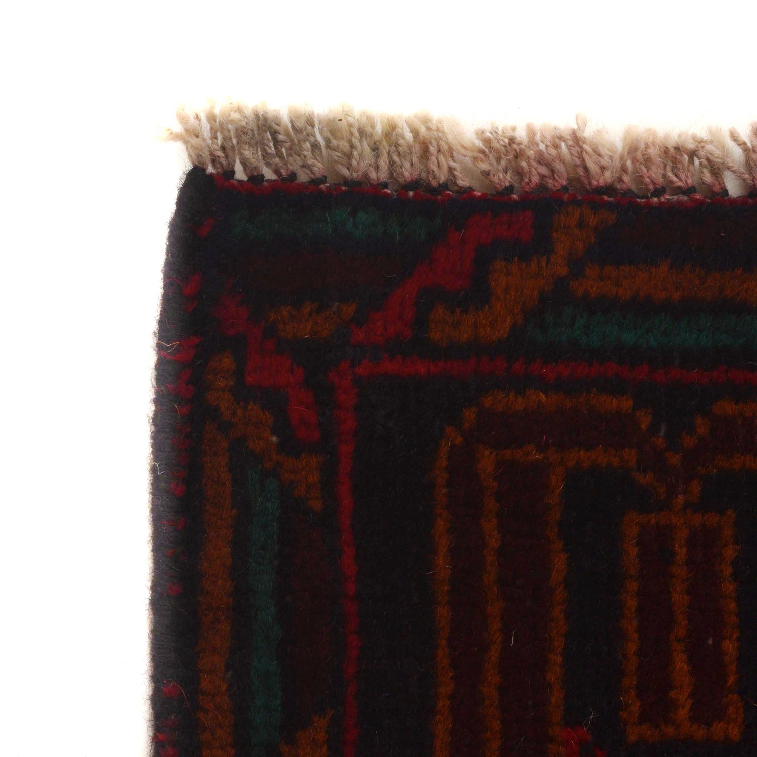 Baluchi Rug Handmade Multi Geometric 4x6 ft