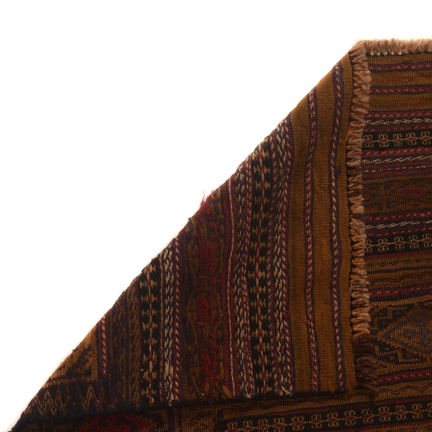 Laghari Kilim Area Rug Handmade Multi Geometric 4x6 ft