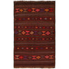 Laghari Kilim Area Rug Handmade Multi Geometric 5x8 ft