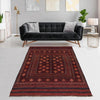 Laghari Kilim Area Rug Handmade Multi Geometric 4x7 ft