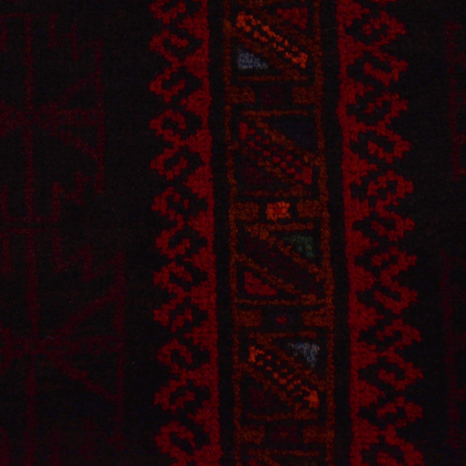 Baluchi Rug Handmade Black Prayer Design 3x5 ft