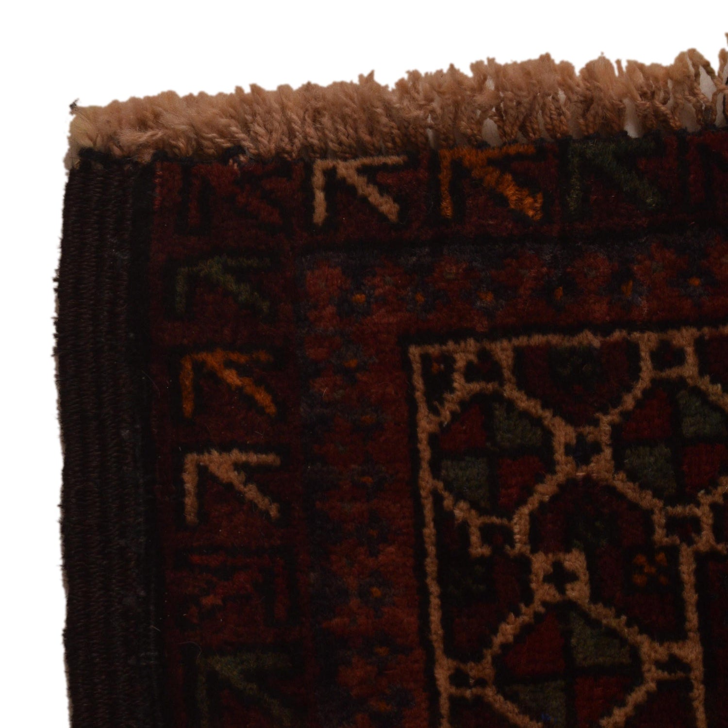 Baluchi Rug Handmade Red Prayer Design 2x4 ft