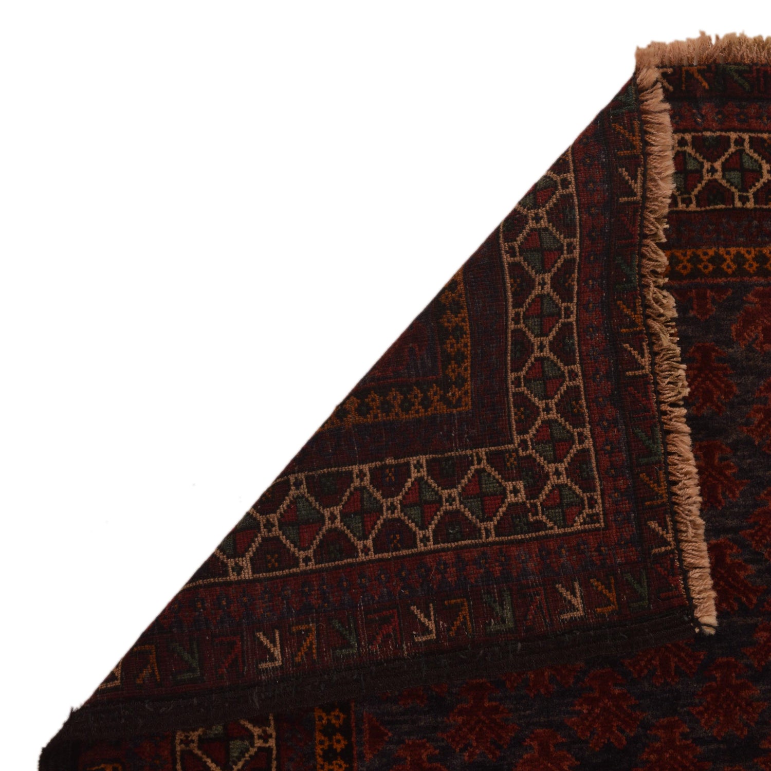 Baluchi Rug Handmade Red Prayer Design 2x4 ft