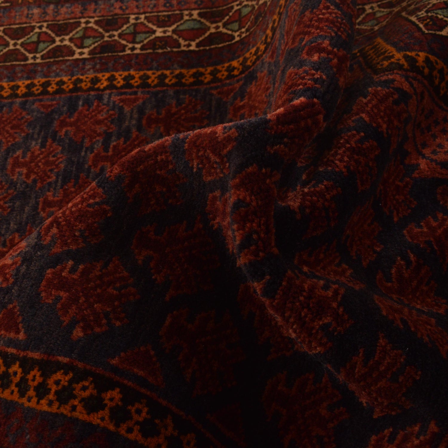 Baluchi Rug Handmade Red Prayer Design 2x4 ft