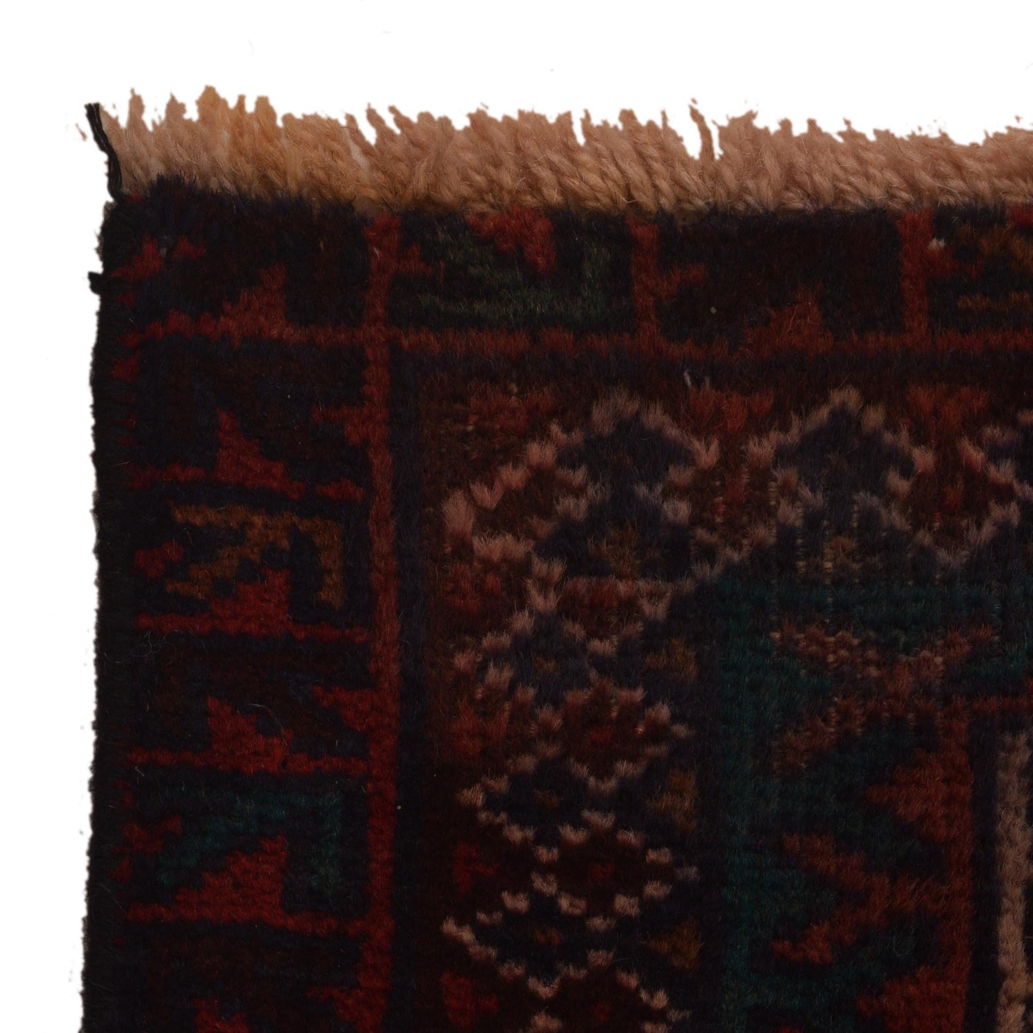 Baluchi Rug Handmade Red Prayer Design 3x5 ft