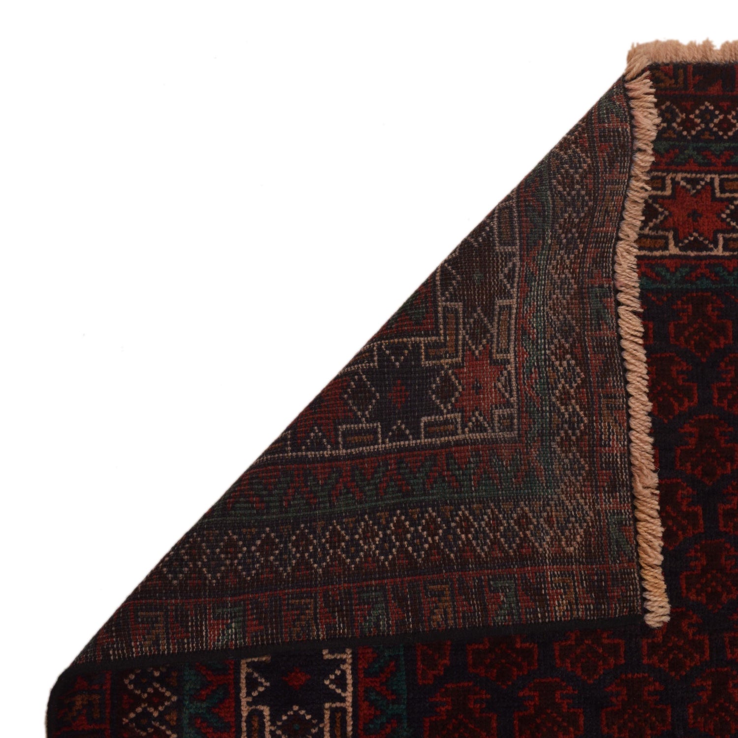 Baluchi Rug Handmade Red Prayer Design 3x5 ft
