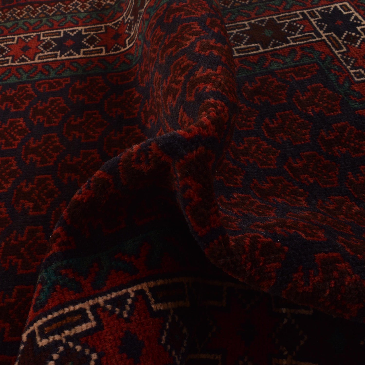 Baluchi Rug Handmade Red Prayer Design 3x5 ft