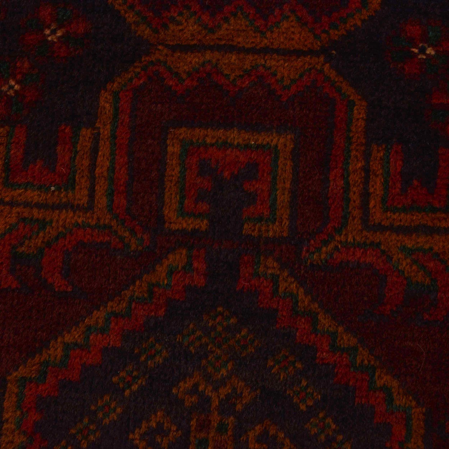 Baluchi Rug Handmade Multi Geometric 4x6 ft