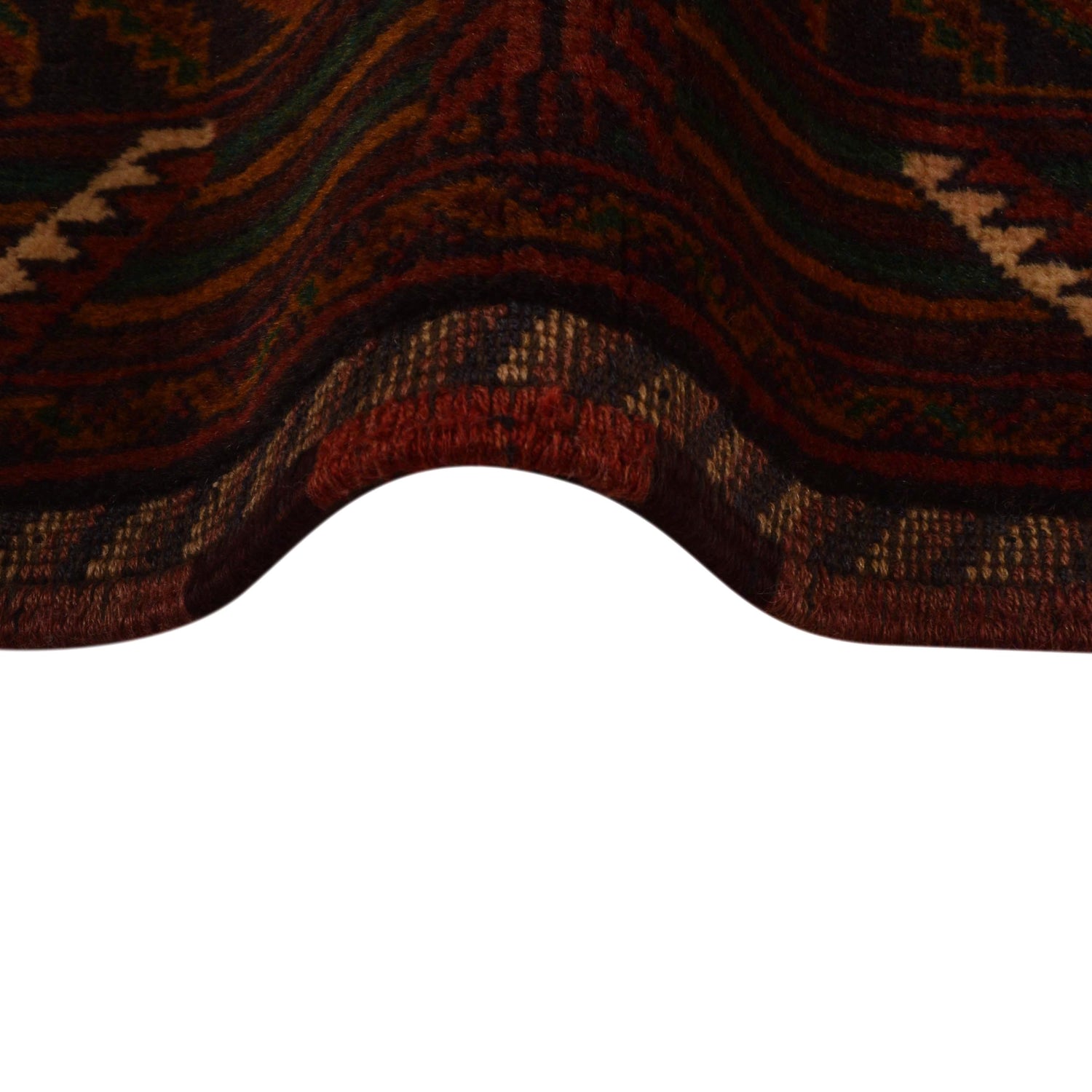 Baluchi Rug Handmade Multi Geometric 4x6 ft