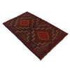Baluchi Rug Handmade Multi Geometric 3x5 ft