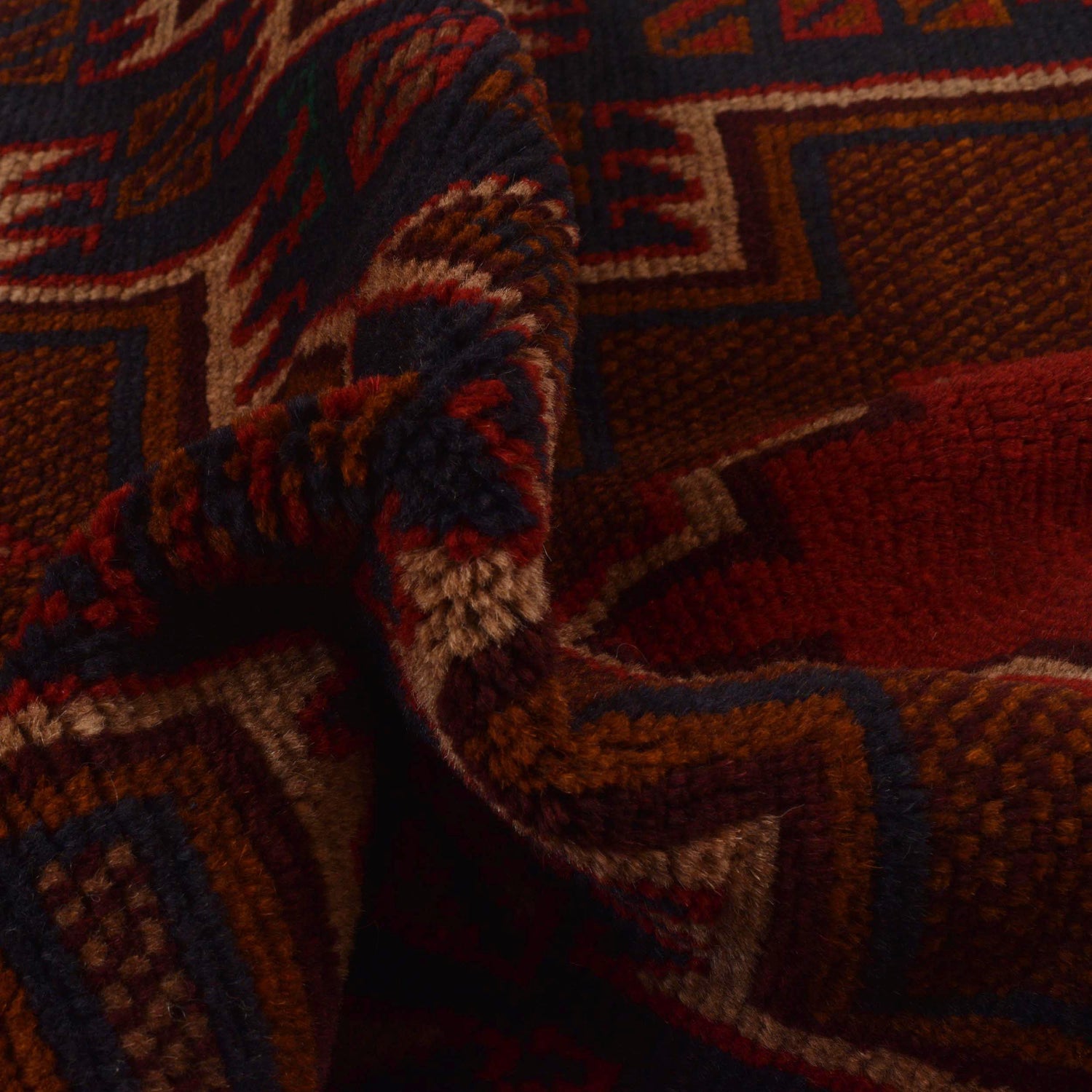 Baluchi Rug Handmade Multi Geometric 3x5 ft
