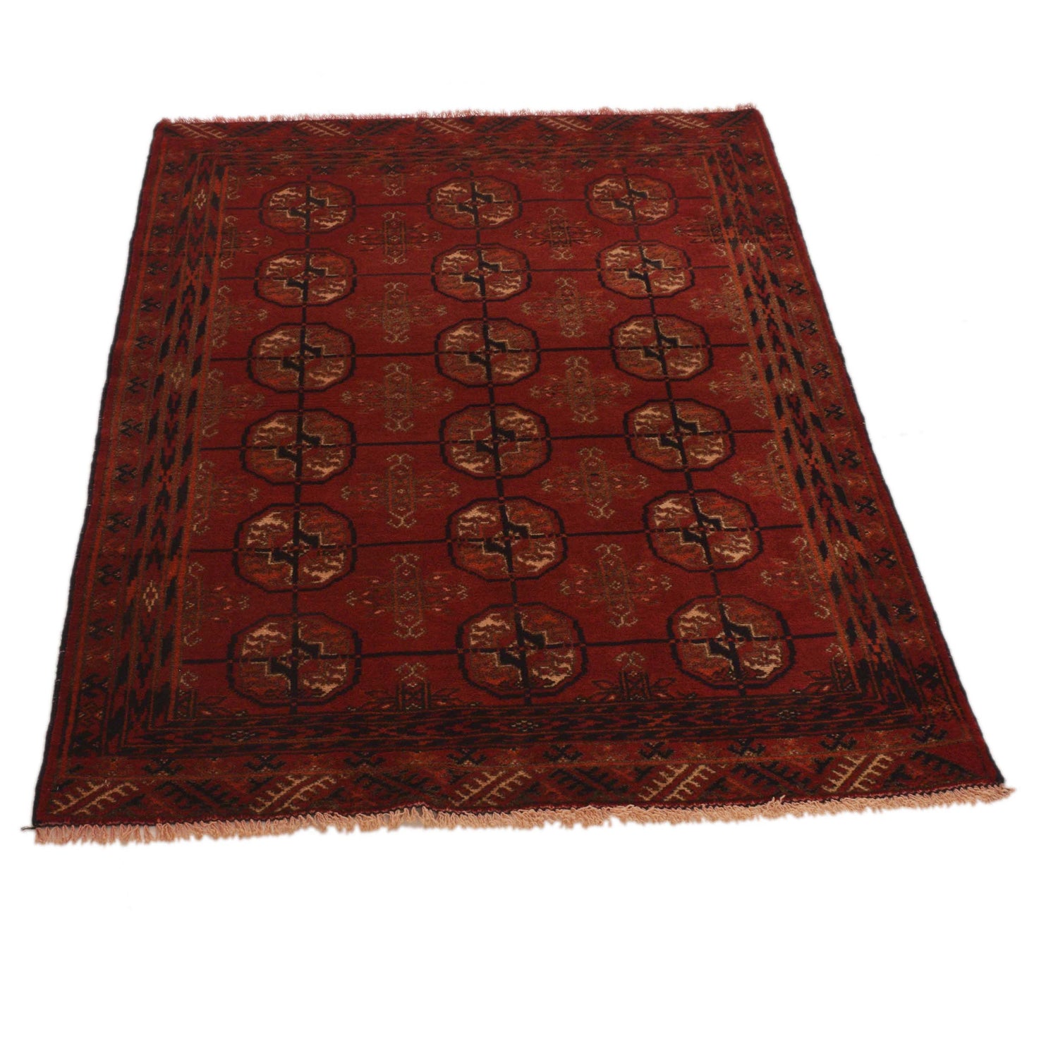 Hand-Knotted Red Baluchi Tribal Area Rug – 2' 9" x 3' 11" ft (85 x 120 cm) | SKU: G35194