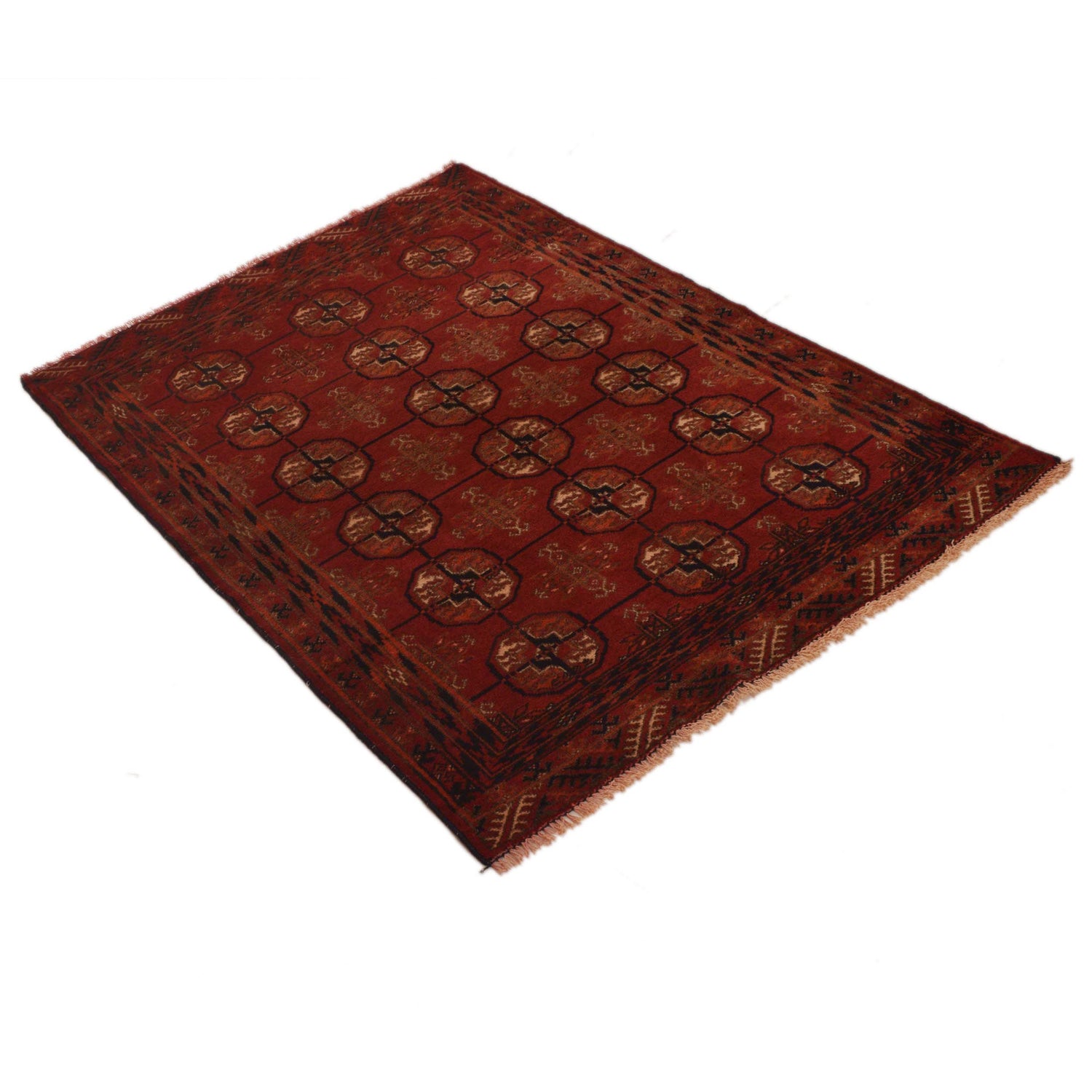 Hand-Knotted Red Baluchi Tribal Area Rug – 2' 9" x 3' 11" ft (85 x 120 cm) | SKU: G35194