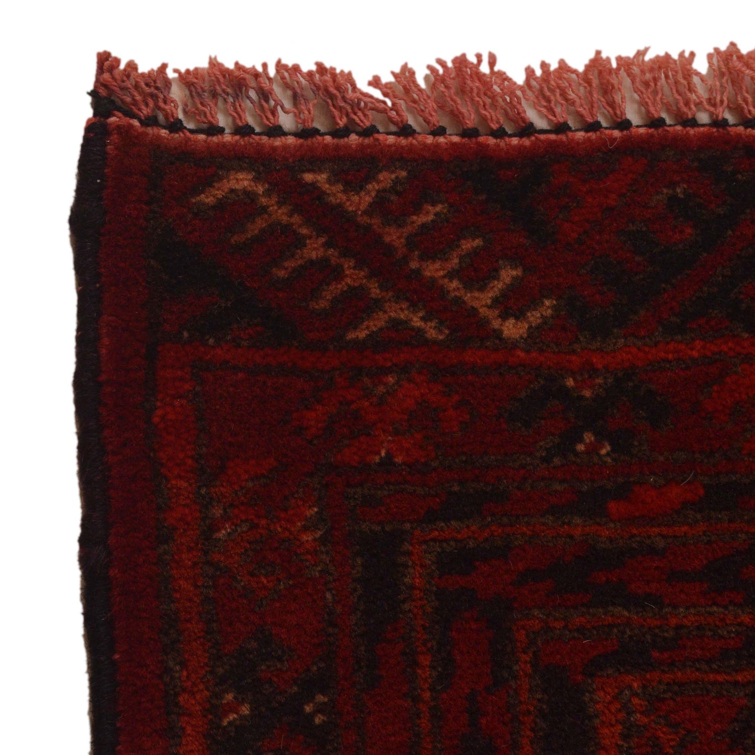 Hand-Knotted Red Baluchi Tribal Area Rug – 2' 9" x 3' 11" ft (85 x 120 cm) | SKU: G35194