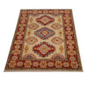 Kazak Rug Handmade Beige Medallion 2x4 ft