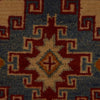 Kazak Rug Handmade Beige Medallion 2x4 ft