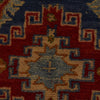 Kazak Rug Handmade Blue Medallion 3x5 ft