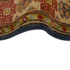 Kazak Rug Handmade Blue Medallion 3x5 ft