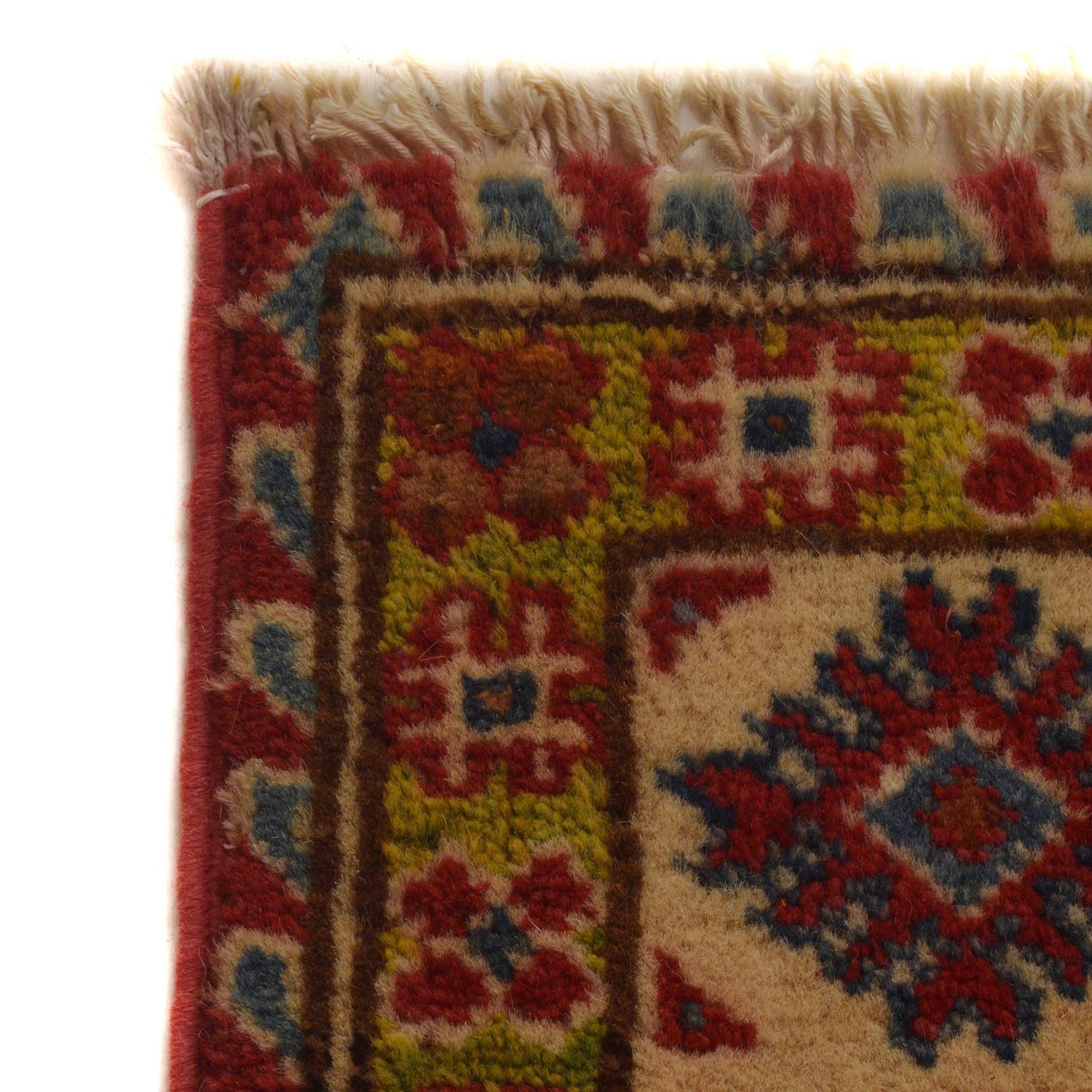 Kazak Rug Handmade Red Medallion 3x5 ft