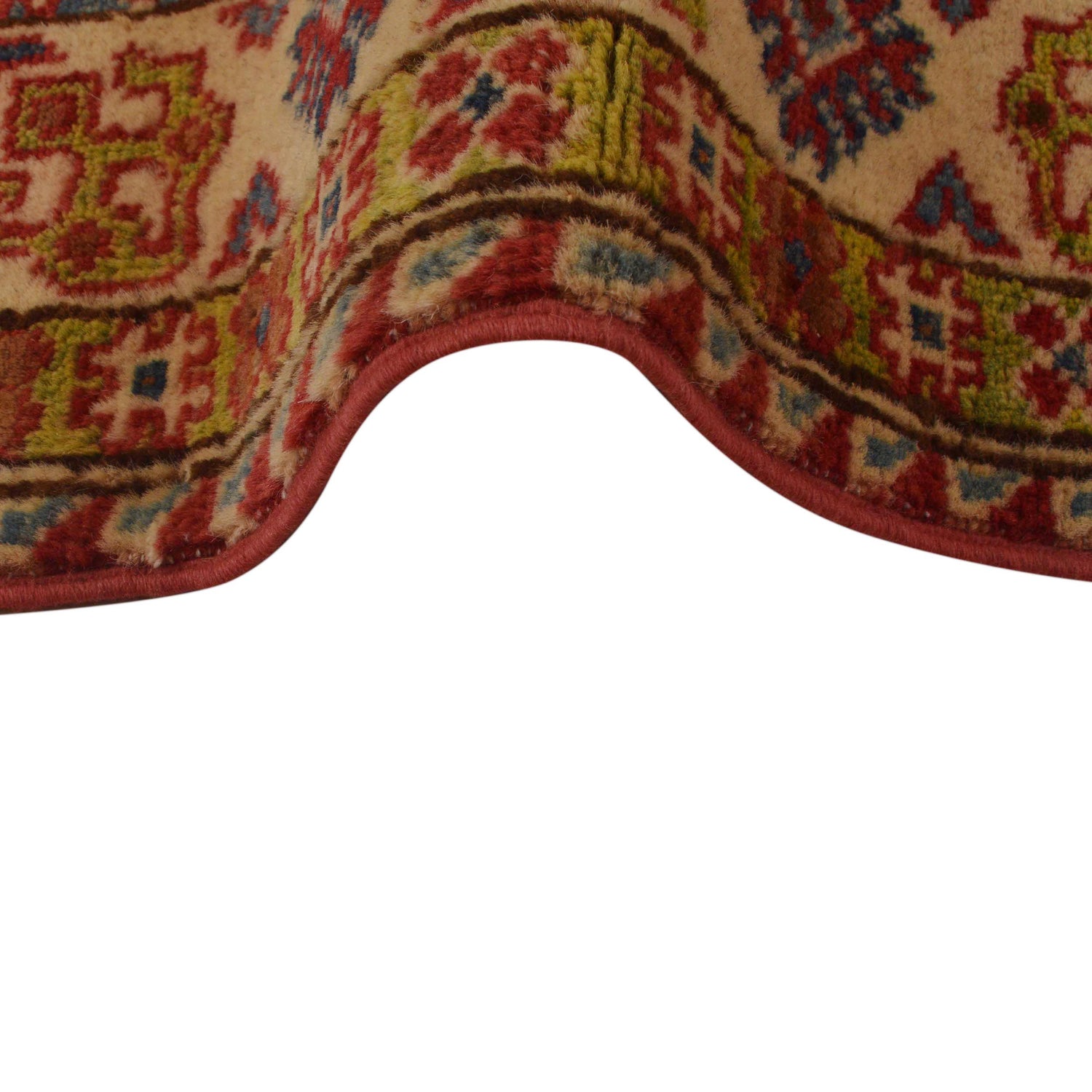 Kazak Rug Handmade Red Medallion 3x5 ft