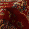 Kazak Rug Handmade Red Medallion 3x5 ft