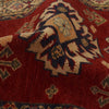 Kazak Rug Handmade Red Medallion 2x4 ft