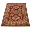 Kazak Rug Handmade Red Medallion 2x4 ft