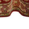 Kazak Rug Handmade Red Medallion 2x4 ft