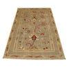 Kazak Rug Handmade Gray Medallion 2x4 ft