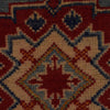 Kazak Rug Handmade Blue Medallion 2x4 ft