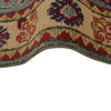 Kazak Rug Handmade Blue Medallion 2x4 ft