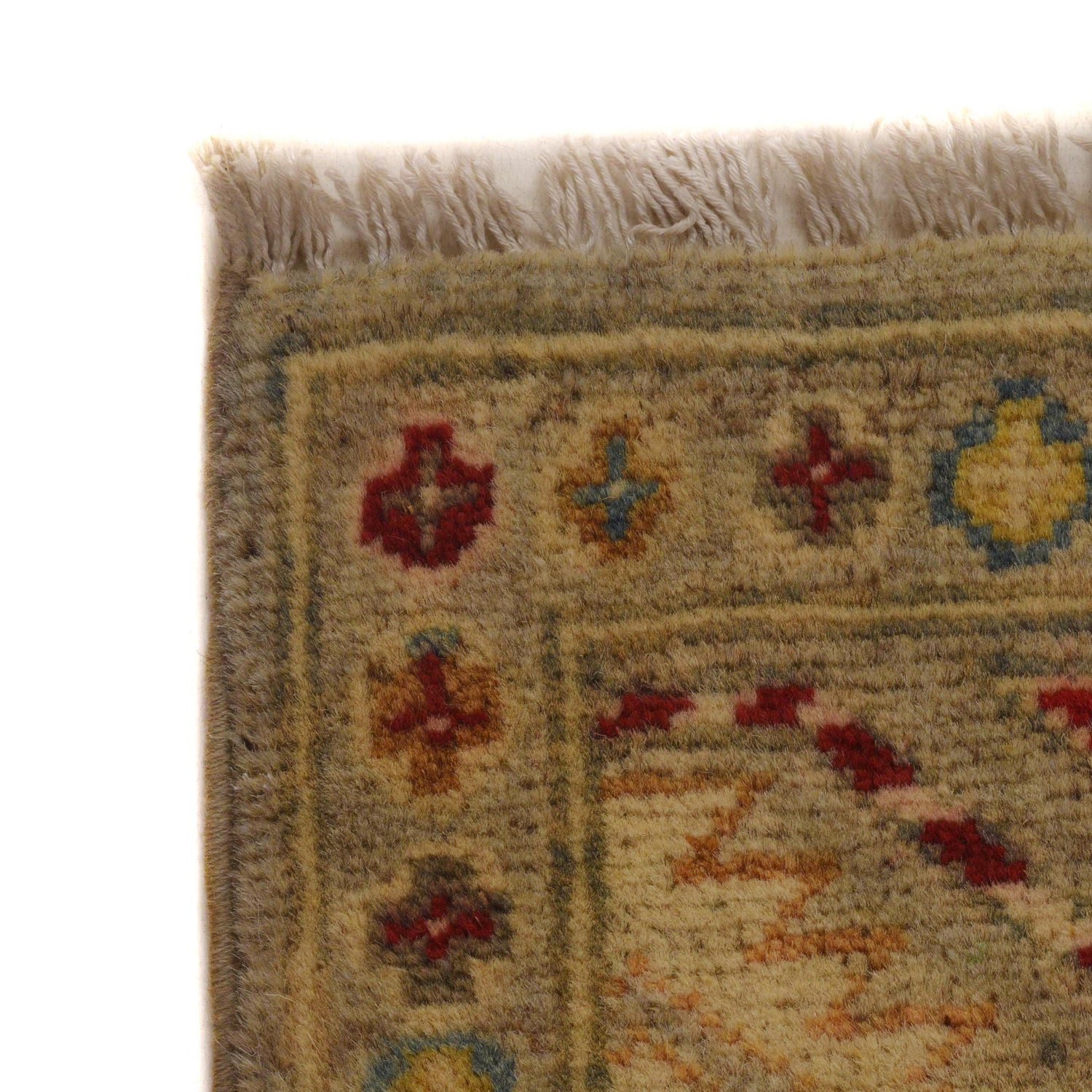 Waziri Area Rug Handmade Multi Medallion 2x4 ft