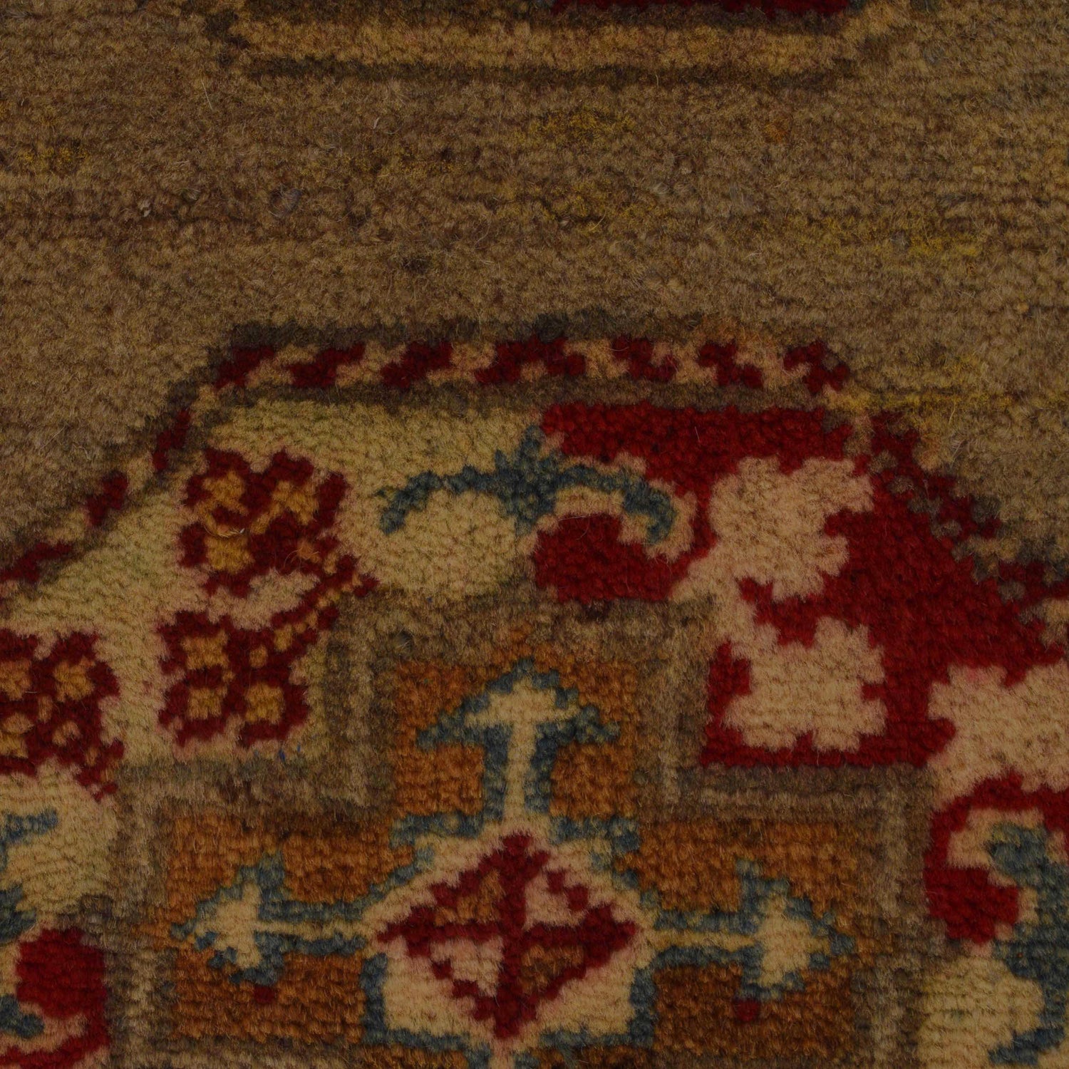 Waziri Area Rug Handmade Multi Medallion 2x4 ft