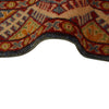 Kazak Rug Handmade Blue Medallion 2x4 ft