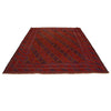 Mashwani Runner Rug Handmade Deep Red Geometric 6x9 ft