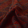 Mashwani Runner Rug Handmade Deep Red Geometric 6x9 ft