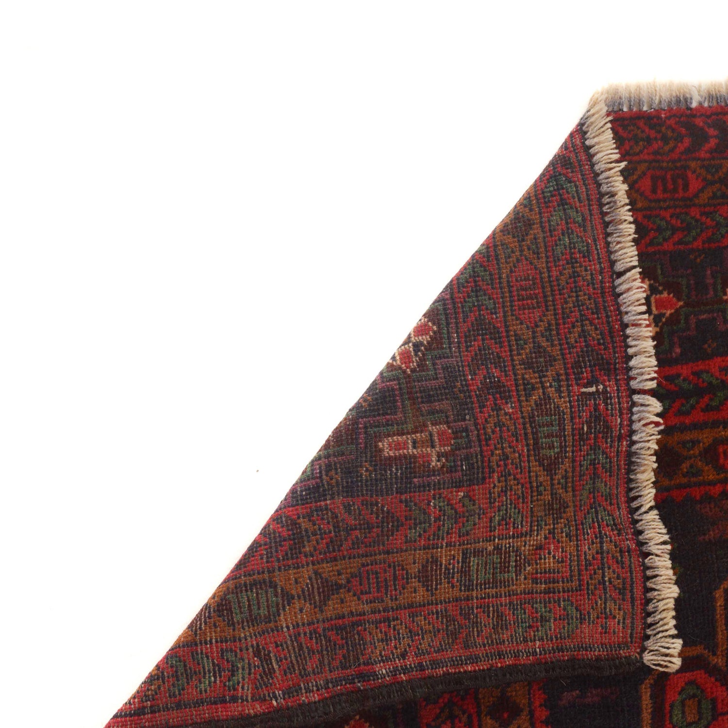 Baluchi Rug Handmade Multi Geometric 4x6 ft